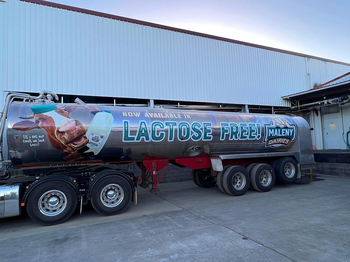 business signage wrapped on a truck